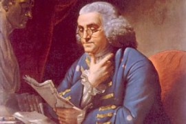 Everett Benjamin Franklin (1706-1790), portrait by David Martin, 1767